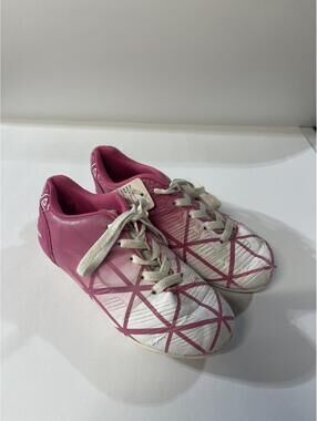 Xara Pink and White Cleats Size 2Y Girls Athletic Shoes